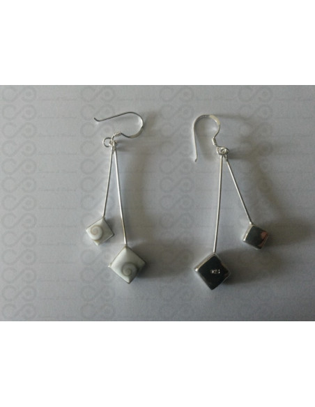 LE 0227 Pendientes Shiva Ojo Plata