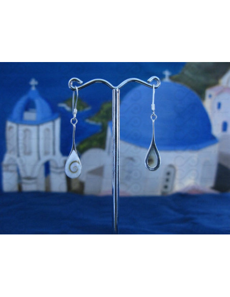 LE 0229 Boucles d'oreilles Shiva Oeil Argent