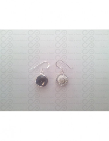 LE 0230 Ohrringe Shiva Auge Silber