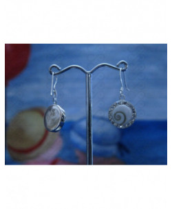 LE 0231 Ohrringe Shiva Auge Silber