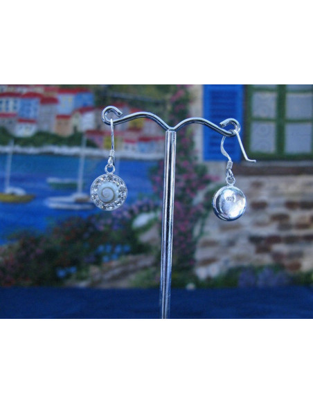 LE 0243 Pendientes Shiva Ojo Plata