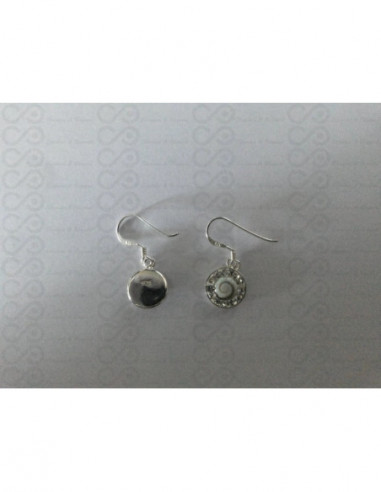 LE 0243 Boucles d'oreilles Shiva Oeil Argent