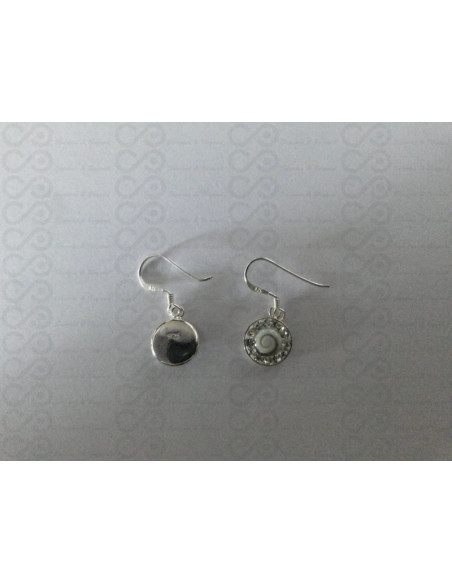 LE 0243 Pendientes Shiva Ojo Plata