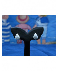 LE 0247s Boucles d'oreilles Shiva Oeil Argent