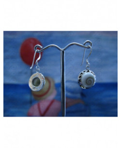 LE 0248 Orecchini in Argento con Occhio di Shiva