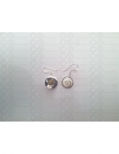 LE 0248 Boucles d'oreilles Shiva Oeil Argent