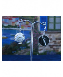 LE 0250 Pendientes Shiva Ojo Plata