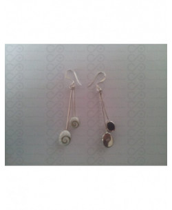 LE 0251 Pendientes Shiva Ojo Plata 2