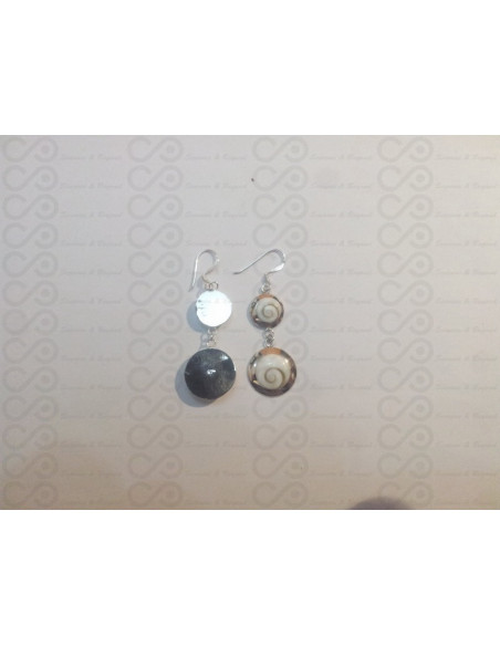 LE 0255 Orecchini in Argento con Occhio di Shiva