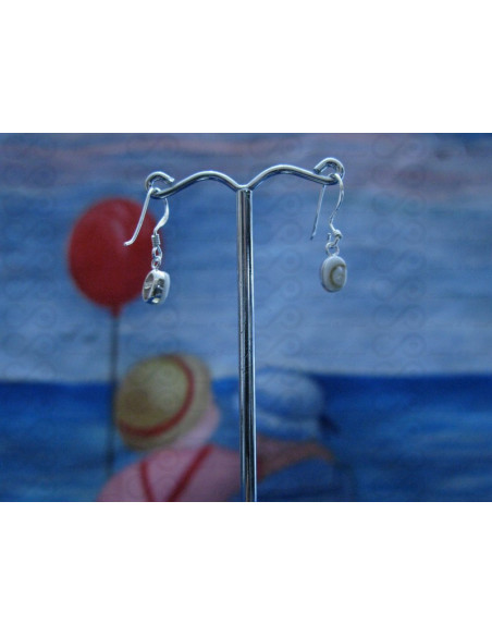 LE 0256 Pendientes Shiva Ojo Plata