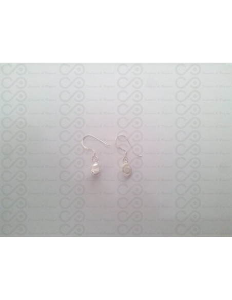 LE 0256 Boucles d'oreilles Shiva Oeil Argent
