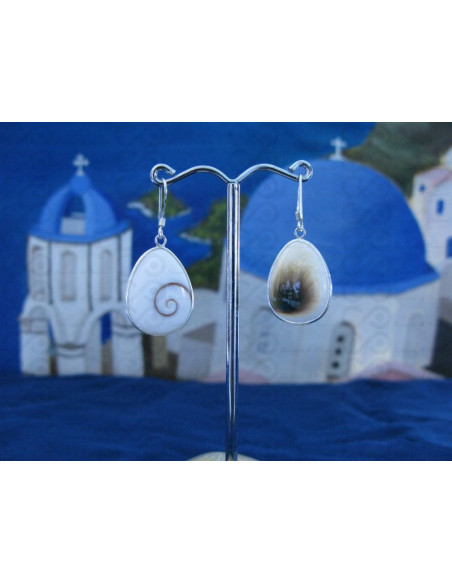 LE 0258 Boucles d'oreilles Shiva Oeil Argent