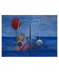 LE 0259 Ohrringe Shiva Auge Silber