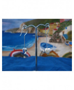 LE 0260 Boucles d'oreilles Shiva Oeil Argent