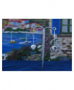 LE 0261 Boucles d'oreilles Shiva Oeil Argent