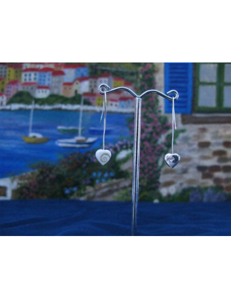 LE 0261 Boucles d'oreilles Shiva Oeil Argent