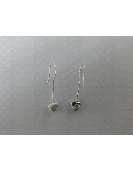 LE 0261 Pendientes Shiva Ojo Plata