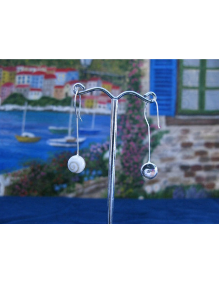 LE 0262 Ohrringe Shiva Auge Silber