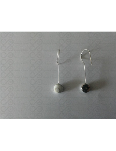 LE 0262 Boucles d'oreilles Shiva Oeil Argent