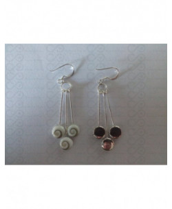 LE 0264 Orecchini in Argento con Occhio di Shiva 2