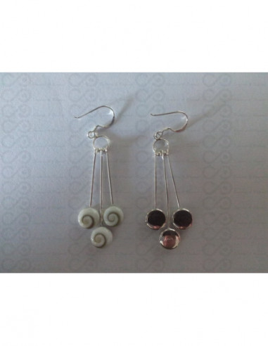 LE 0264 Orecchini in Argento con Occhio di Shiva