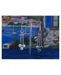 LE 0265 Pendientes Shiva Ojo Plata