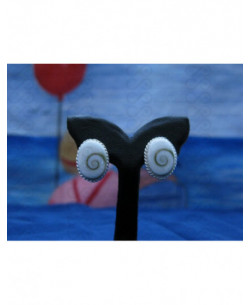 LE 0266s Boucles d'oreilles Shiva Oeil Argent