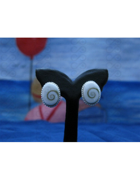 LE 0266s Brincos Olho Shiva Prata