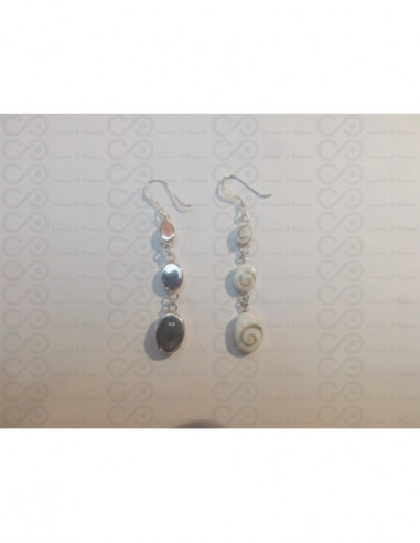 LE 0267 Ohrringe Shiva Auge Silber