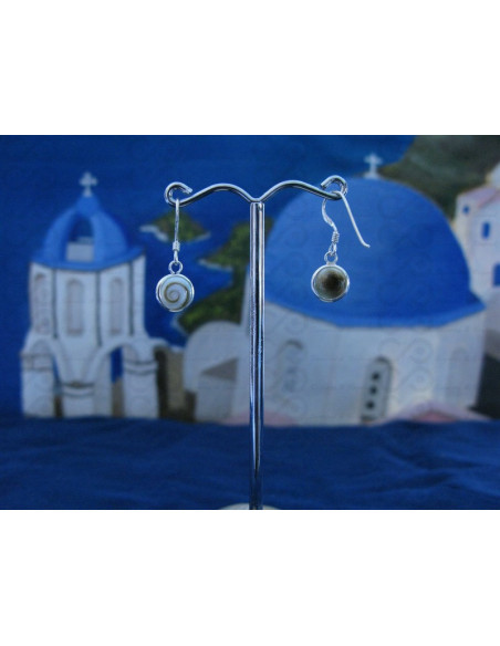 LE 0269 Boucles d'oreilles Shiva Oeil Argent