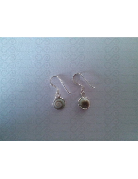 LE 0269 Boucles d'oreilles Shiva Oeil Argent