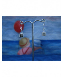 LE 0270 Boucles d'oreilles Shiva Oeil Argent