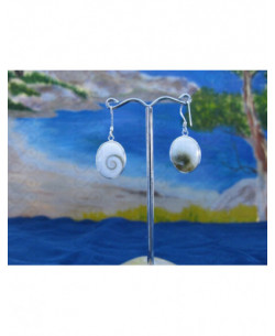 LE 0271 Pendientes Shiva Ojo Plata