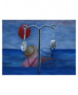 LE 0272 Boucles d'oreilles Shiva Oeil Argent
