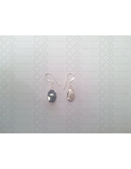 LE 0272 Boucles d'oreilles Shiva Oeil Argent