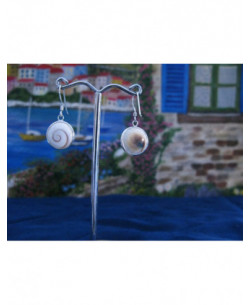 LE 0274 Ohrringe Shiva Auge Silber