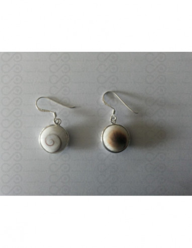 LE 0274 Boucles d'oreilles Shiva Oeil Argent
