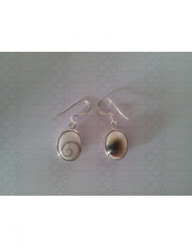 LE 0275 Boucles d'oreilles Shiva Oeil Argent