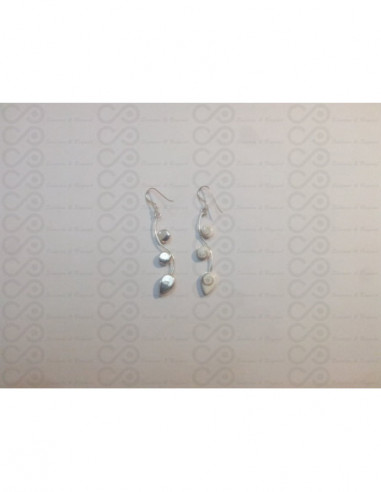 LE 0277 Pendientes Shiva Ojo Plata