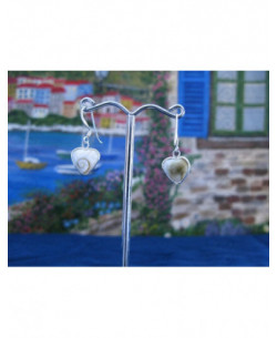 LE 0280 Boucles d'oreilles Shiva Oeil Argent