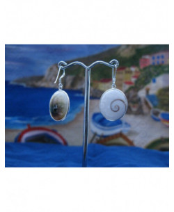 LE 0281 Brincos Olho Shiva Prata