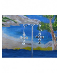 LE 0283 Brincos Olho Shiva Prata