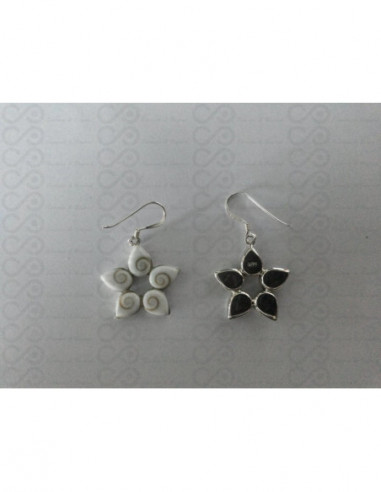 LE 0286 Pendientes Shiva Ojo Plata