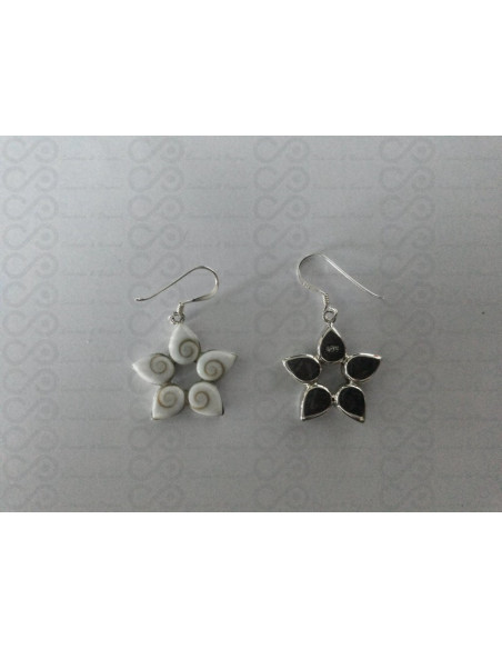 LE 0286 Ohrringe Shiva Auge Silber