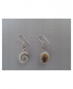 LE 0286o Boucles d'oreilles Shiva Oeil Argent 2
