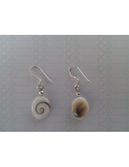 LE 0286o Pendientes Shiva Ojo Plata