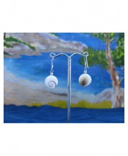 LE 0286r Ohrringe Shiva Auge Silber