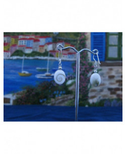 LE 0288 Boucles d'oreilles Shiva Oeil Argent