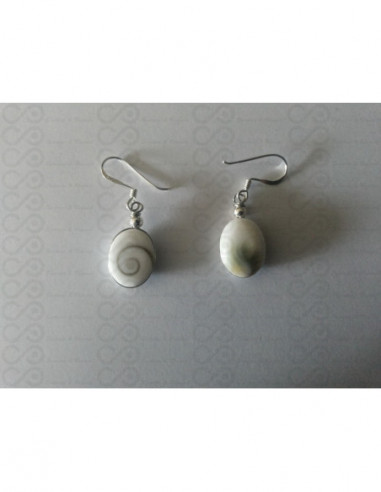 LE 0288 Boucles d'oreilles Shiva Oeil Argent