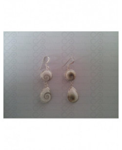 LE 0295 Boucles d'oreilles Shiva Oeil Argent 2